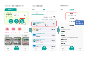 付与履歴確認方法